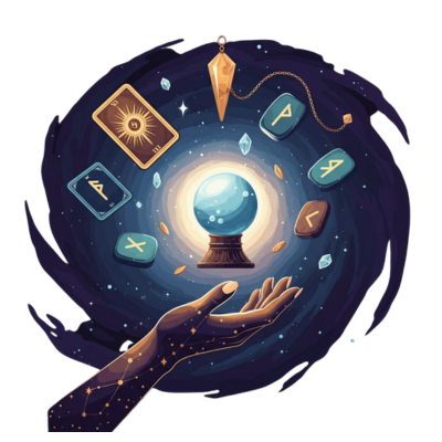 Hand cradling a luminous crystal ball, representing intuitive awakening, psychic development, and deeper spiritual connection