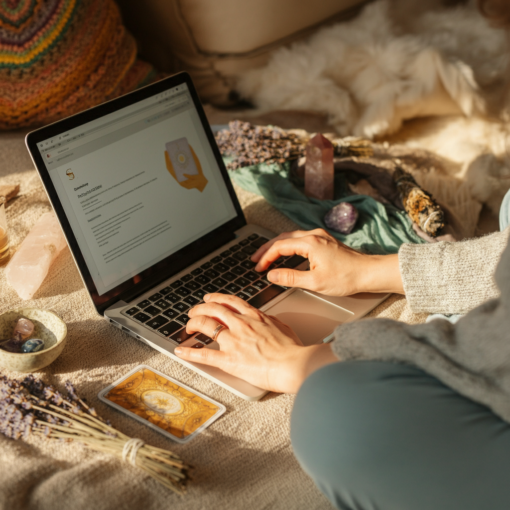 Akashic Records reading session—channeling past life insights and soul contracts for deeper understanding